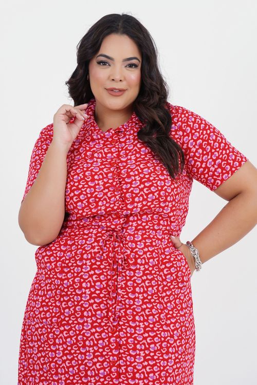 Vestido Plus Size Amenidade Médio