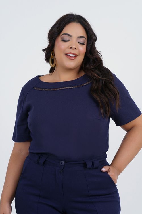 Blusa Plus Size Firmeza Manga Curta