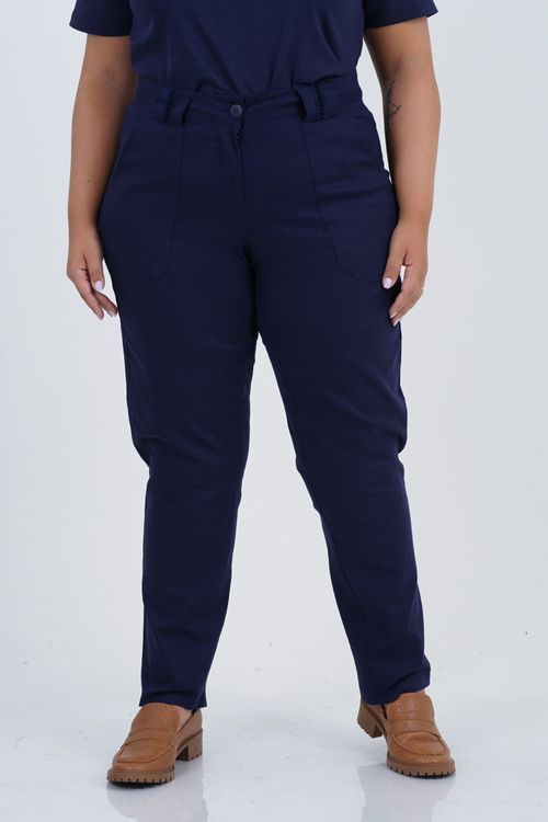 Calça Reta Plus Size Firmeza