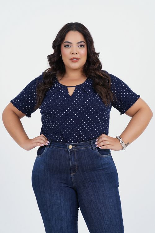 Blusa Plus Size Mudar Manga Curta