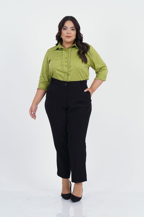 Camisa Plus Size Benefício Manga 3/4