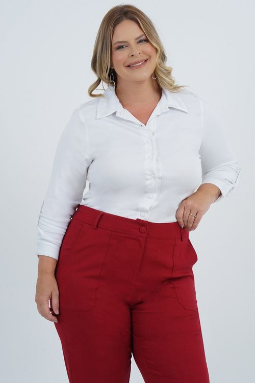 Camisa Plus Size Espiritual Manga Longa