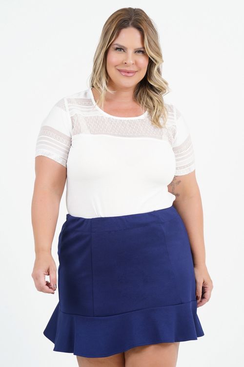 Blusa Plus Size Disciplina Manga Curta