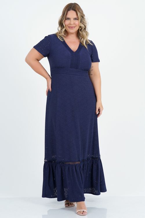 Vestido Plus Size Sossego Longo Laise