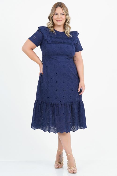 Vestido Plus Size Fortuna Midi Laise