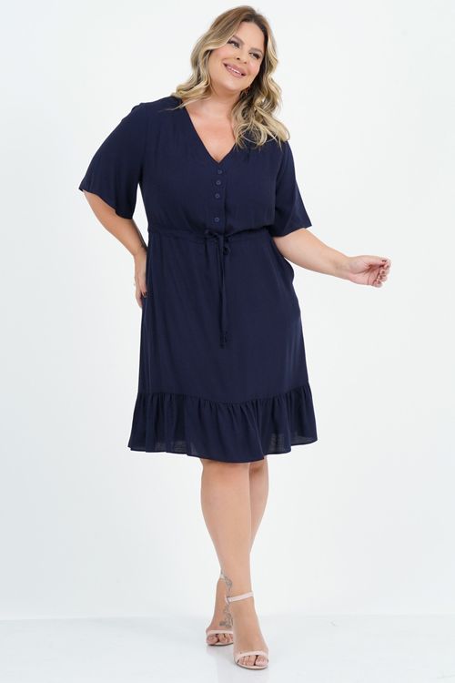 Vestido Plus Size Meigo Médio
