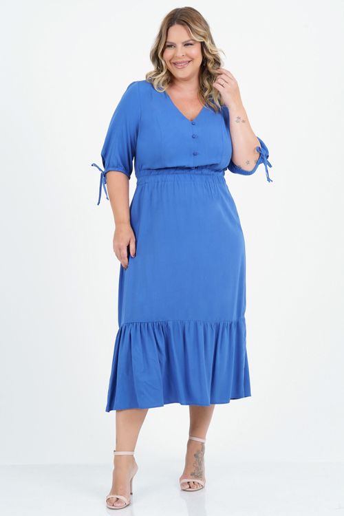 Vestido Plus Size Brandura Midi