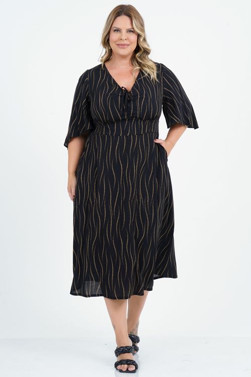 Vestido Plus Size Bonança Midi