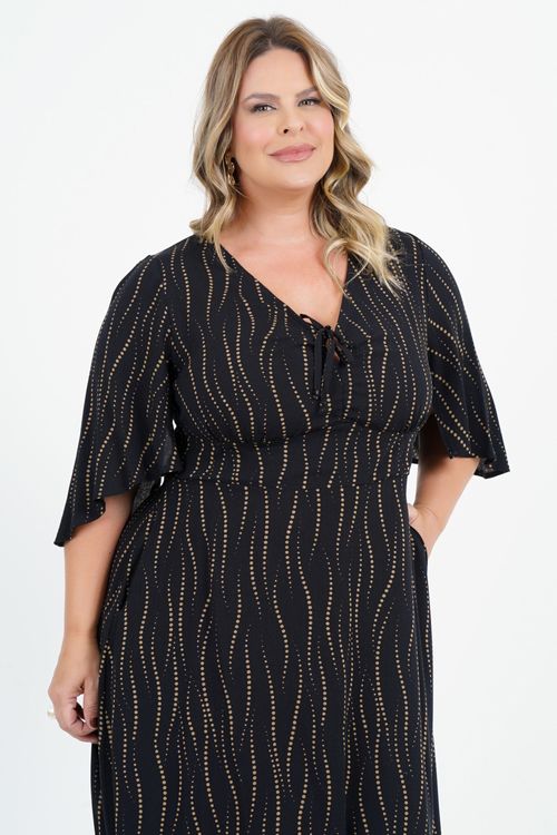 Vestido Plus Size Bonança Midi