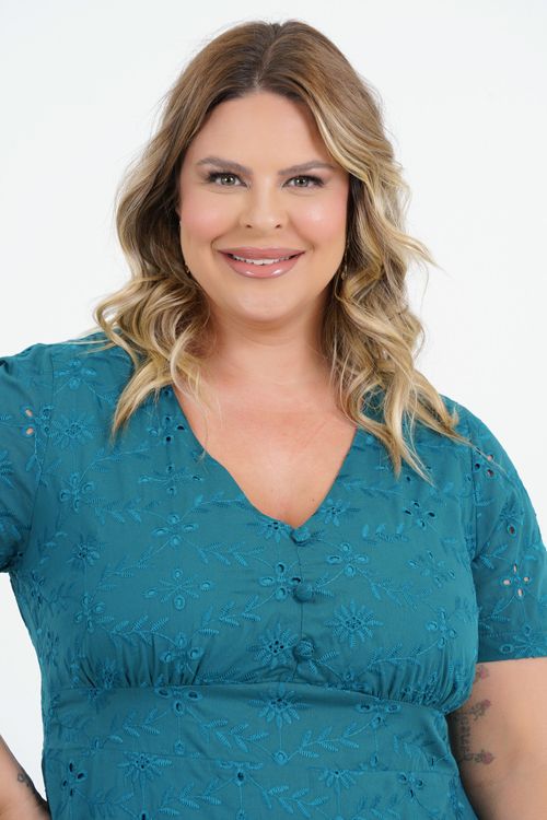 Vestido Plus Size Calor Midi Laise
