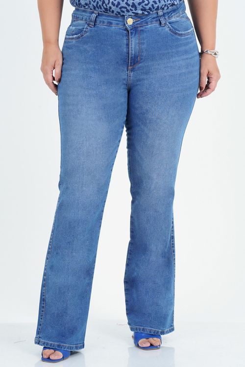 Calça Boot Cut Plus Size Vivenciar Jeans