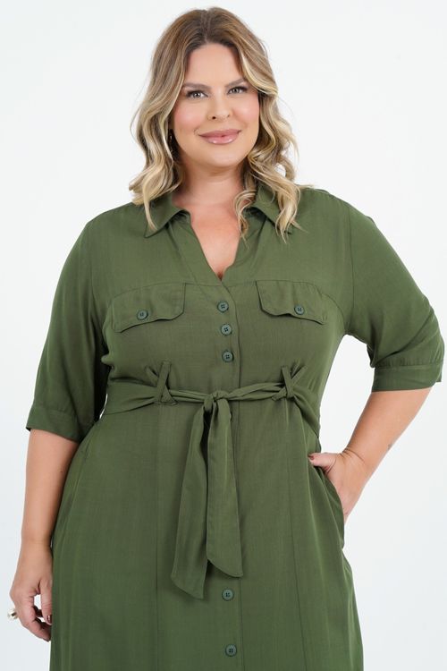 Vestido Plus Size Céu Longo