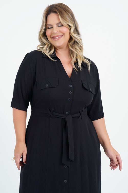Vestido Plus Size Céu Longo