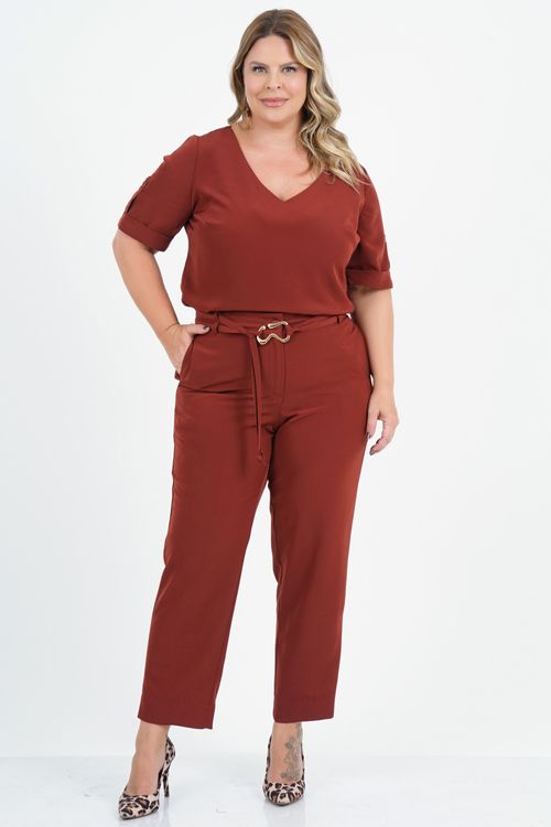 Calça Reta Plus Size Doçura