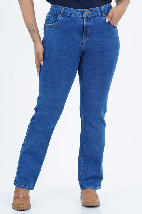 Calça Reta Plus Size Agir Jeans