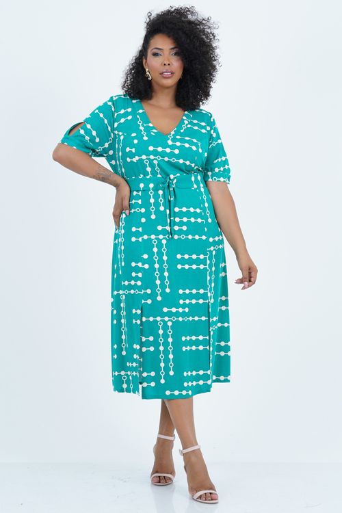 Vestido Plus Size Feminino Midi Power