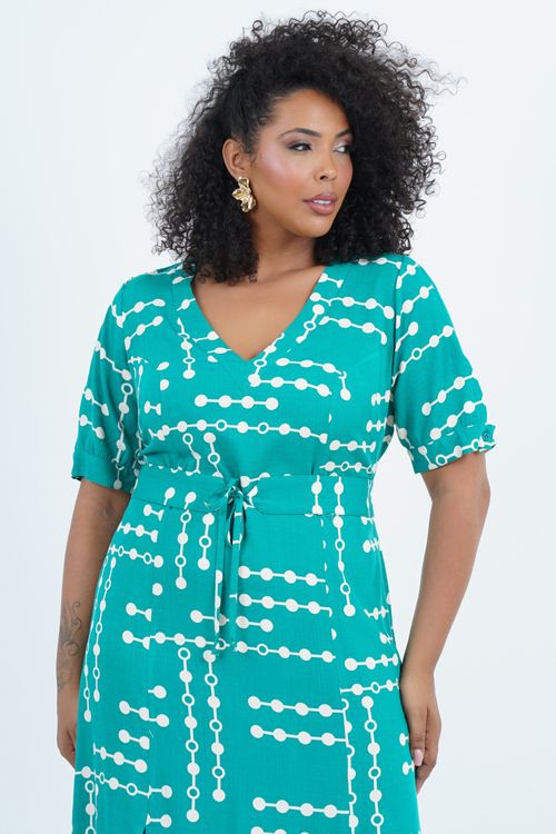 Vestido Plus Size Feminino Midi Power