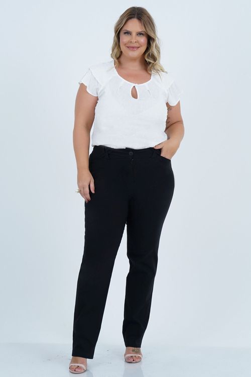 Blusa Plus Size Feminino Gota Manga Curta