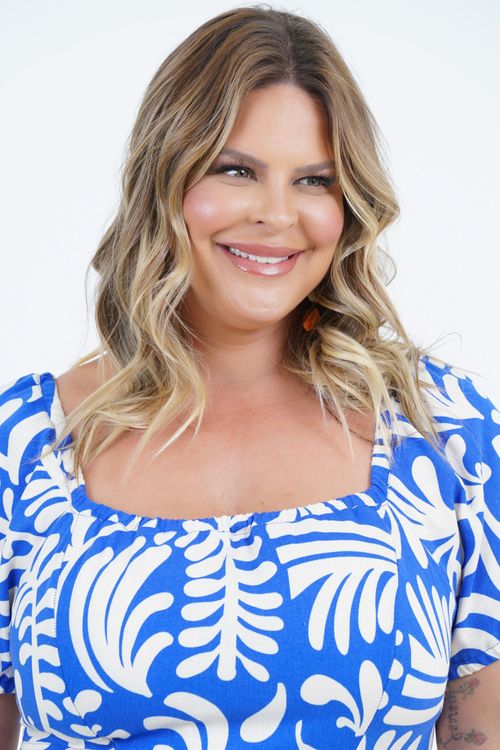 Vestido Plus Size Feminino Midi Linho Ensaio
