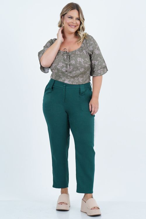 Blusa Plus Size Feminino Manga Curta Petit
