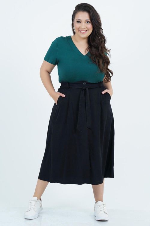 Blusa Plus Size Feminino Manga Curta Método