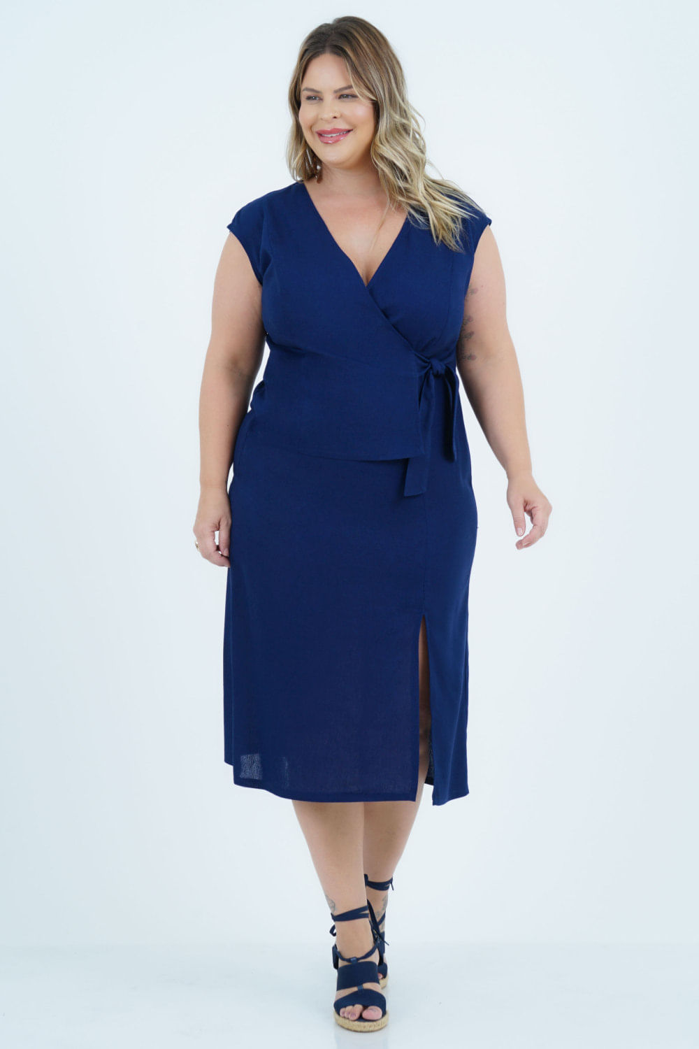 Vestido Midi Plus Vestidos De Viscose Plus Size Vestido Plus Size