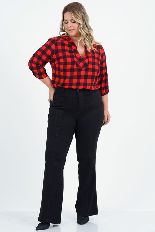 Calça Boot Cut Plus Size Eduarda