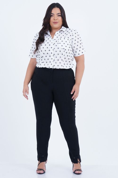 Camisa Plus Size Feminino Manga Curta Neon