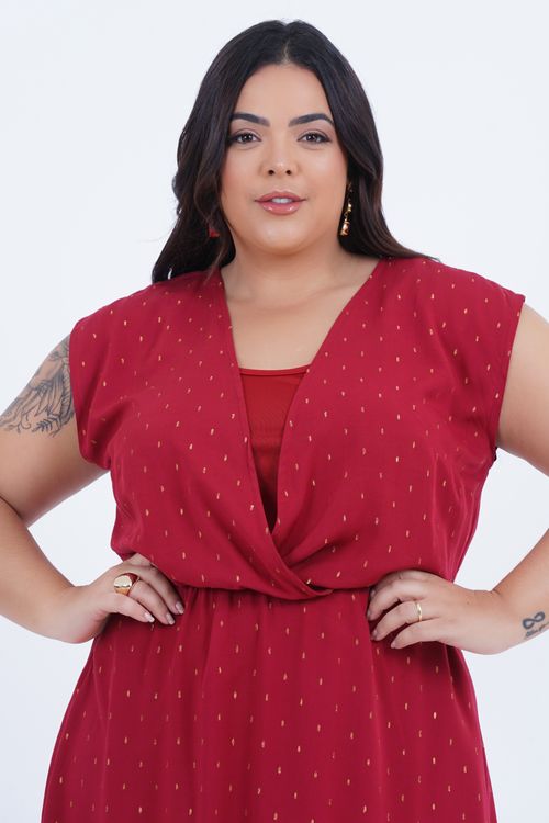 Vestido Plus Size Feminino Midi Perfeição