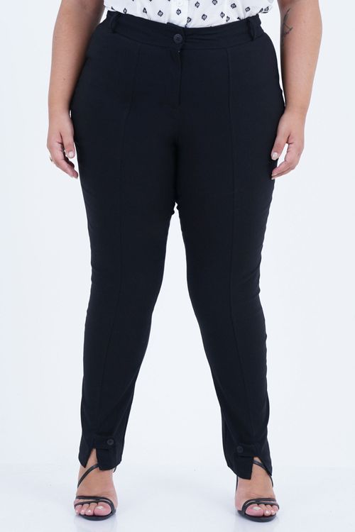 Calça Plus Size Feminino Slim Contemporâneo