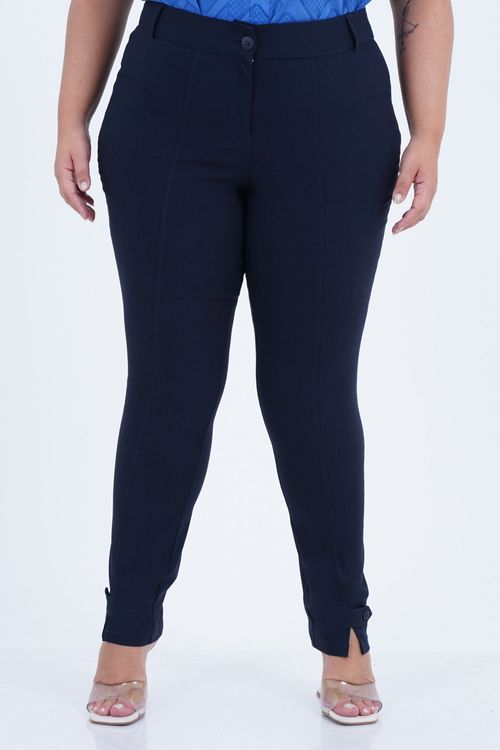 Calça Plus Size Feminino Slim Contemporâneo