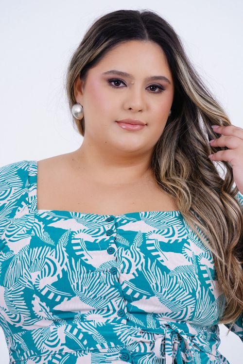 Vestido Plus Size Feminino Médio Tucano