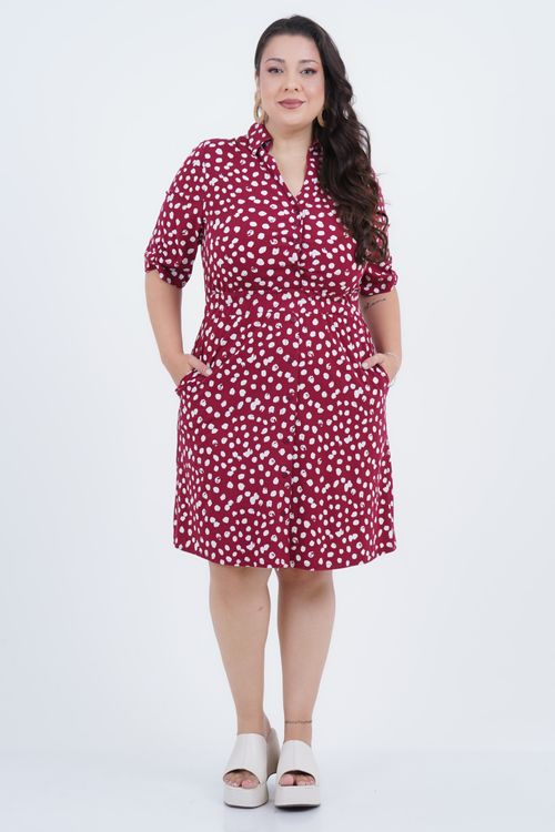 Vestido Plus Size Feminino Médio Elástico