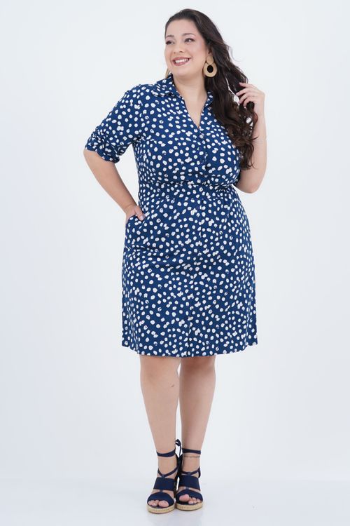 Vestido Plus Size Feminino Médio Elástico