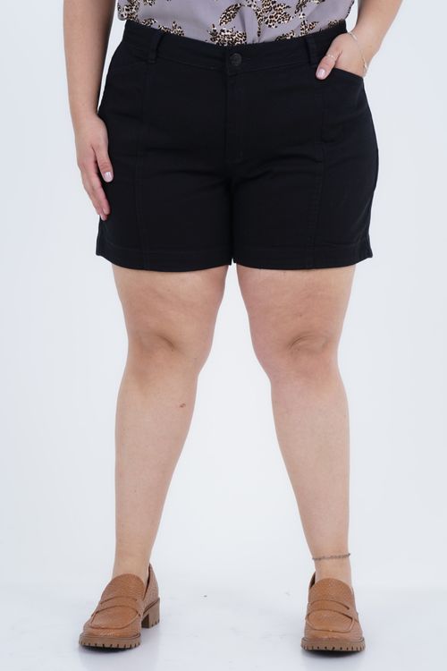 Shorts Plus Size Feminino Sarja Glow
