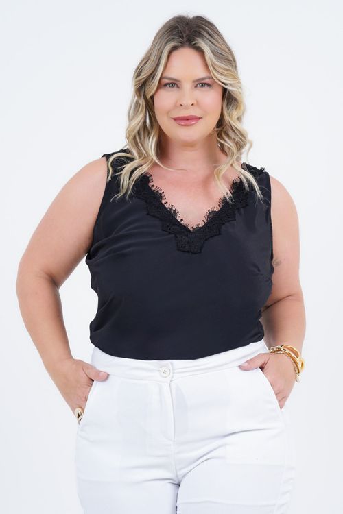 Regata Plus Size Feminino Frescor
