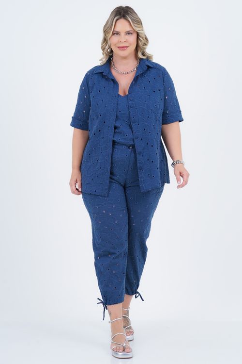 Blusa Plus Size Feminino Laise Margaridas
