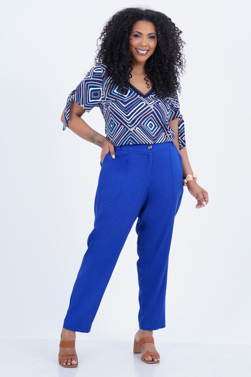 Blusa Plus Size Feminino Manga Curta Sortido