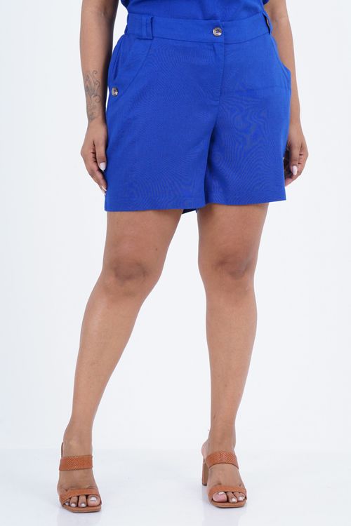Shorts Plus Size Feminino Linho Oásis