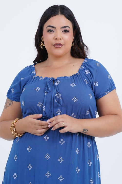 Vestido Plus Size Feminino Longo Laise