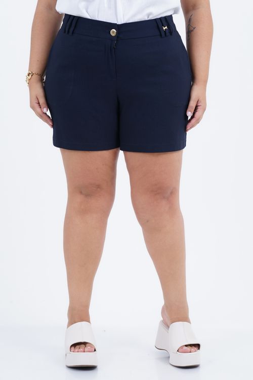 Shorts Plus Size Feminino Passante