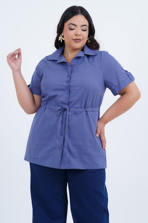 Camisão Plus Size Feminino Manga 3/4 Abare