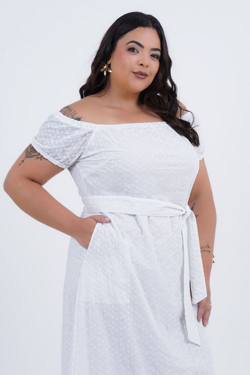 Vestido Plus Size Feminino Longo Laise Energia