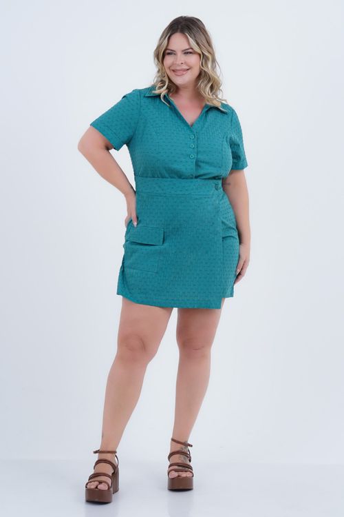 Macaquinho Plus Size Feminino Cargo