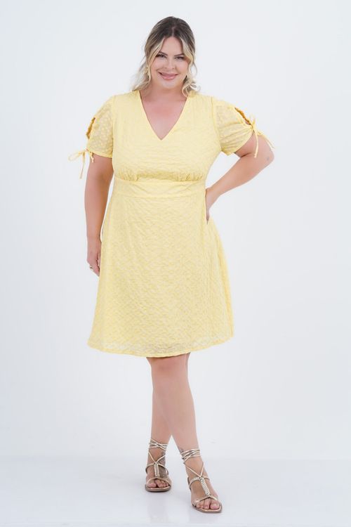 Vestido Plus Size Feminino Médio Laise Cheers