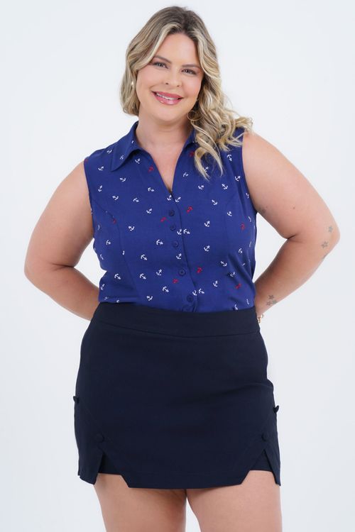 Camisa Plus Size Feminino Âncora