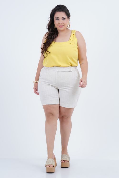 Regata Plus Size Feminino Laçarote