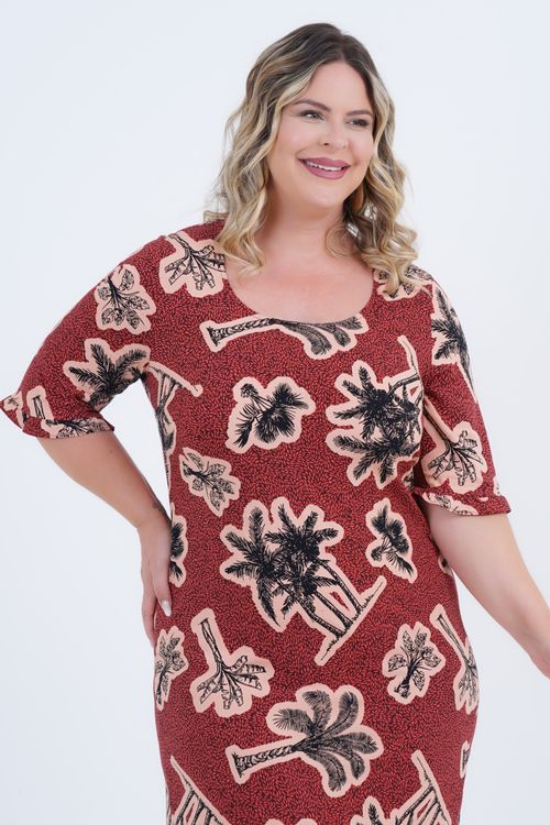 Vestido Plus Size Fábia Curto