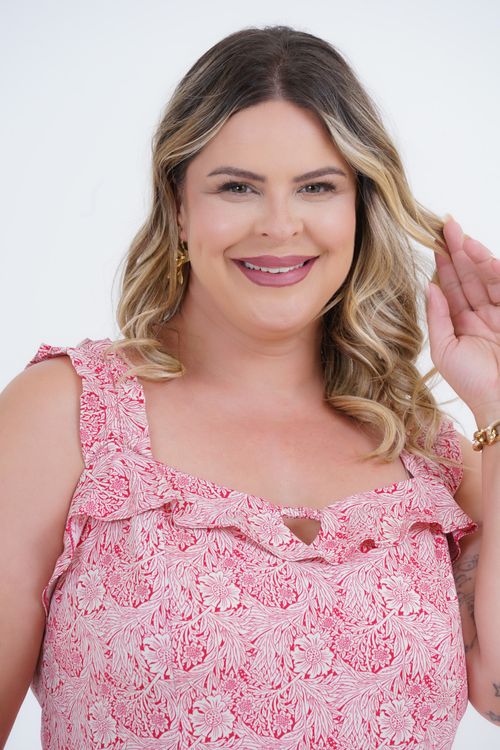Vestido Plus Size Feminino Juno Médio
