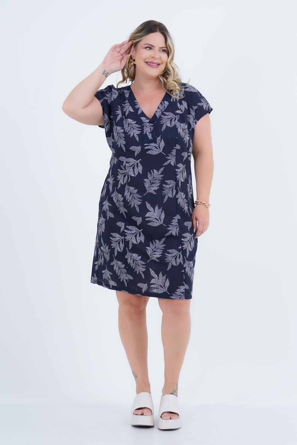 Vestido Plus Size Feminino Aclimação Médio